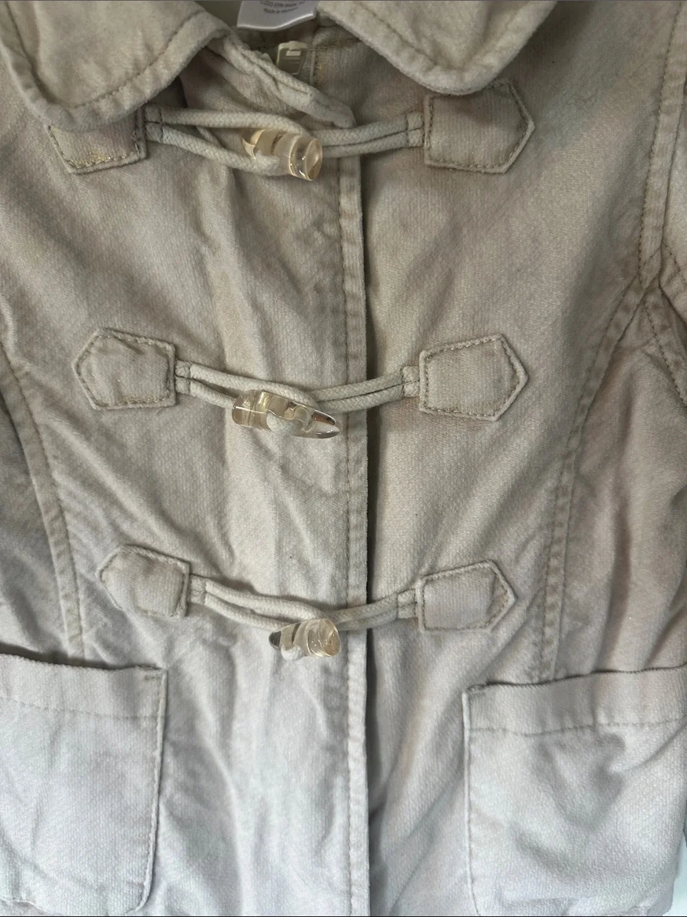Gymboree Light Beige Toggle Pea Coat